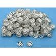150 Silver Plated End Bead Caps Jewelry Beads 6.5mm