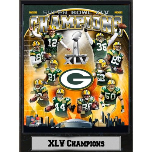 Super Bowl XLV Champs Green Bay Packers Plaque Case Pack 14