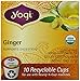 Yogi Tea EcoCup, Ginger, 10 Count (Pack of 6)
