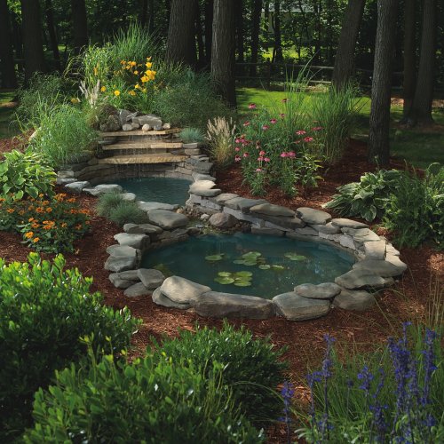 Sunterra 370012 Sunterra Waterfall Gardens Complete Pond Kit Two