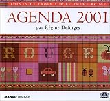 Agenda 2001 Point de Croix : Rouge