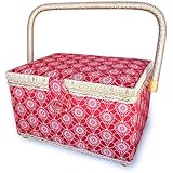 bbloop&reg; Vintage Sewing Basket (med) w/ Notions