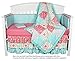Gia Solid Coral Pink Cotton Baby Girl Fitted Crib Sheet