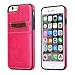 iPhone 6s Case, iPhone 6 Case, Joopapa iPhone 6/6S Wallet Case, Luxury Fashion Leather Wallet Case back Cover with 2 Credit Card/ID Card Slots for Apple iPhone 6/6s 4.7 Inch (Pink)