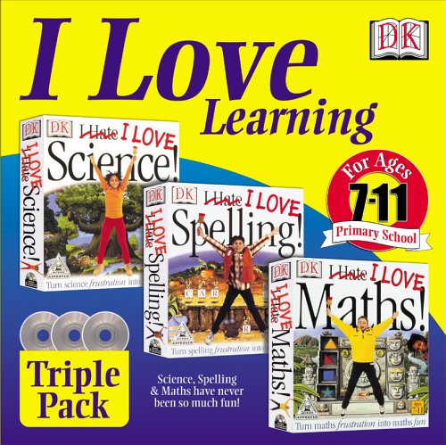 I Love Learning Pack (I Love Maths, I love Spelling, I Love Science)