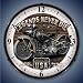 Harley Motorcycle Lighted Wall Clock