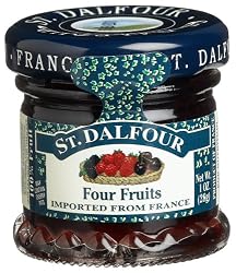ST. DALFOUR Four Fruits Conserves, 1 Ounce Jars (Pack of 48)