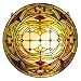 Tiffany Style Stained Glass Window Panel 24" P2498