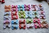 Yagopet 100pcs/lot Hot Selling Pet Dog Hair Bows Topknot Mix Pearls Rubber Bands Bows Pet Grooming Products Mix Colors Varies Colors Pet Hair Bows