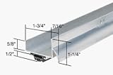 CRL Wrap Around Combination Door Shoe with Vinyl Aluminum Finish - 36 in long