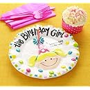 Birthday Girl Dessert Plate by Mud Pie