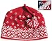 Glissade Wool Hat-Red- Made in Minnesota, USA.
