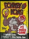 Donkey Kong 3 Rub-Off Cards, 3 Stickers, 1 Stick of Bubble Gum Packs