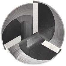 Niagara Cutter S335 Carbide End Mill, for Stainless Steel & Titanium, Uncoated (Bright), 3 Flutes, Radiused-Corner End