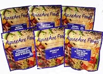 AlpineAire Foods Freeze-Dried Meals (Six Packages)