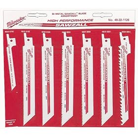 Milwaukee 49-22-1126 7-Piece Super Sawzall Bi-Metal Blade Set by Milwaukee
