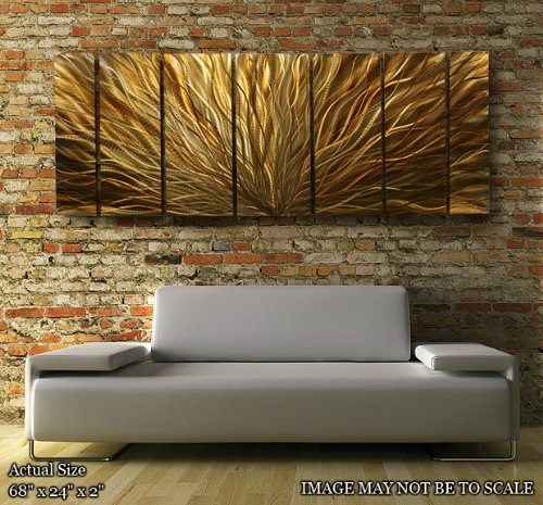 Amber Plumage Metal Wall Art Home Decor / By Jon Allen On Sale