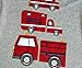Truck Boys Pajamas Toddler Sleepwear Clothes T Shirt Pants Set for Kids size 2 Red