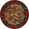 Jungle Fever Rug- Ruby(7'7" Round)