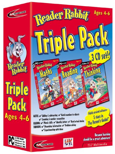 Reader Rabbit Triple Pack - Maths/Reading/Thinking 4 - 6 years