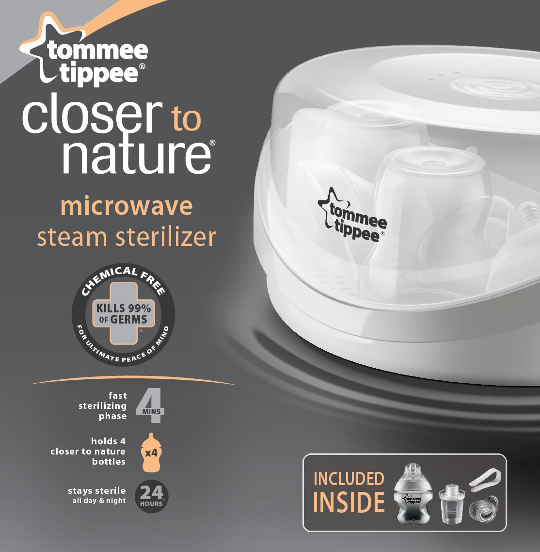 Tommee Tippee Closer to Nature Microwave Steam Sterilizer , New, Free Shipping eBay