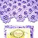 (100) Silk Purple Roses Flower Head - 1.75