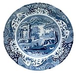 Spode Blue Italian Earthenware 9-Inch Soup Plate