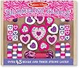 Melissa & Doug Shimmering Hearts Wooden Bead Set