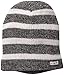 neff Men's Daily Stripe Beanie, Black/White Heather/White, One Size