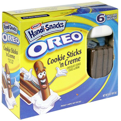 Handi-Snacks Oreo Cookie Sticks 'n Creme, 6-Count Boxes (Pack of 12)