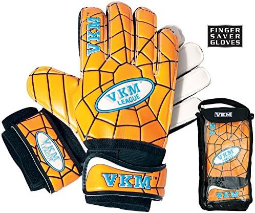 VKM Sports Soccer Goalie Goalkeeper Finger Saver Gloves Sports Size 5 New GK33-5