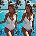 Women's Sexy V Neck Halter Hollow Out One Piece Monokini Beachwear Bikini Swimwuits
