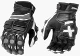 JOE ROCKET REACTOR 2.0 LEATHER GLOVES GUN/BK/WHITE LG 5564604