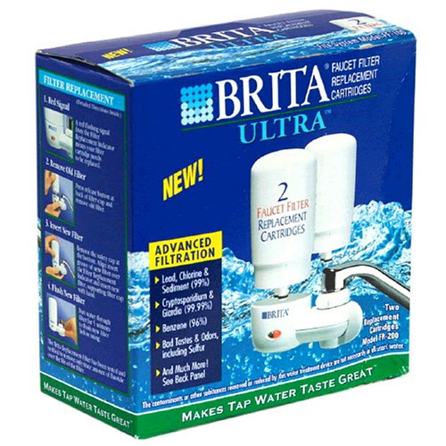 Brita Replacement Filter for Ultra Faucet Mount Set of 2