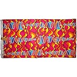 Exclusive African Fabrics Super Wax Print 6 Yards - Premium Quality (Fuchsia Orange/Multi FO1)