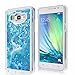 Galaxy J7 Case, Silverback(TM) Hard Case Flowing Liquid Floating Luxury Bling Glitter Sparkle Case Cover Fashion Creative Design For Samsung Galaxy J7 -Blue
