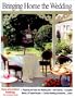 Bringing Home the Wedding: A Do-It-Yourself Handbook for Home & Out-Of-Door Weddings