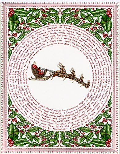 Literary Calligraphy The Night Before Christmas Card