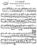 Bach, J.S. Book II: Prelude and Fugue No. 18: Instantly download and print sheet music