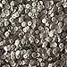 5mm Cup Facet Sequins ~ SILVER Matte Silk Frost Metallic ~ Loose sequins for embroidery, applique, arts, crafts, and embellishment. Made in USA