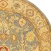 Safavieh Antiquities Collection AT314A Handmade Slate Blue and Ivory Hand-spun Wool Oval Area Rug, 7-Feet 6-Inch by 9-Feet 6-Inch