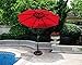 Abba Patio 9ft Patio Umbrella Market Outdoor Table Umbrella with Auto Tilt and Crank for Garden, Lawn, Deck, Backyard & Pool, 8 Sturdy Steel Ribs, Dark Red