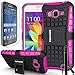 COVRWARE® Samsung Galaxy Core Prime / Prevail LTE - 3 in 1 Bundle [Terrapin Series] Dual Layer Armor Protective Case [ Kickstand ] [ Screen Protector ] [ Stylus Pen ] - Pink (GW-G360-T04)