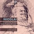 Nicolai: Symphony in D, Overtures; Mahler: Symphonic Movements
