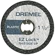 Dremel EZ476 1 1/2-Inch EZ Lock Rotary Tool Cut-Off Wheels For Plastic - 5 pack