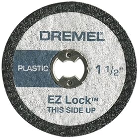 Dremel EZ476 1 1 2-Inch EZ Lock Rotary Tool Cut-Off Wheels For Plastic - 5 pack by Dremel