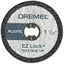 Dremel EZ476 1 1/2-Inch EZ Lock Rotary Tool Cut-Off Wheels For Plastic - 5 pack
