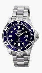 INVICTA MEN'S GRAND DIVER W/BLUEDIAL/BLUE BEZEL - 3045