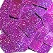 Purple Glitter Sparkle Sequin Long Rectangle 1.5 inch Couture Loose Paillettes. Made in USA.