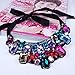 Colorful Rhinestone Geometric Beaded Bib Choker Collar Fashion Necklace Women
